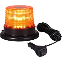 Justech 40W Luz Emergencia Coche Rotativo LED Luz de Advertencia Ámbar Luz de Estroboscópicas 7 Modos con 5m Cable IP67…